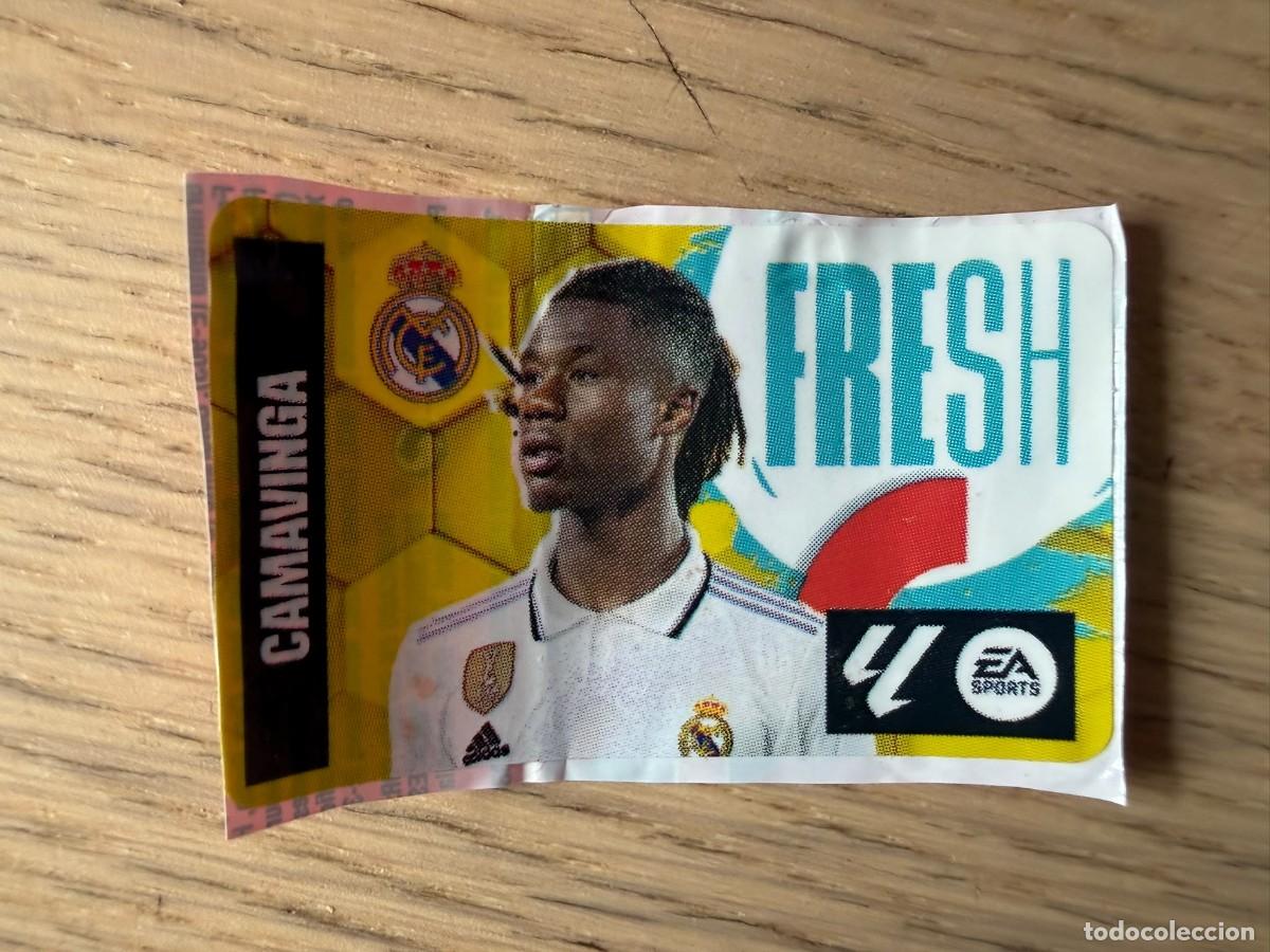 Cromos de f&uacute;tbol: FRESH CAMAVINGA REAL MADRID 23 24 2023 2024 LIGA EA SPORTS CHICLES CHICLE ESTE SIN PEGAR