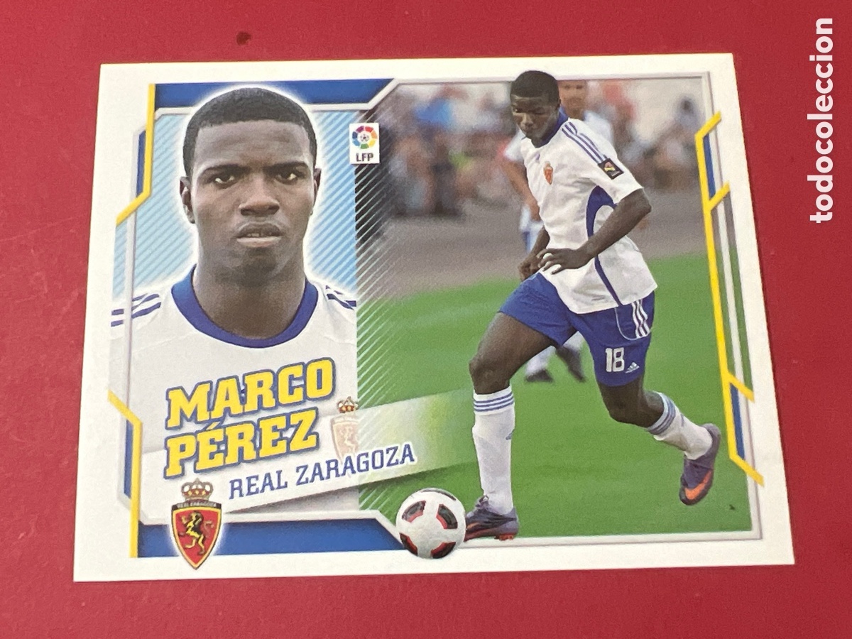 Cromos de f&uacute;tbol: C4735. MARCO PEREZ COLOCA NUNCA PEGADO LIGA ESTE 10 11 2010 2011