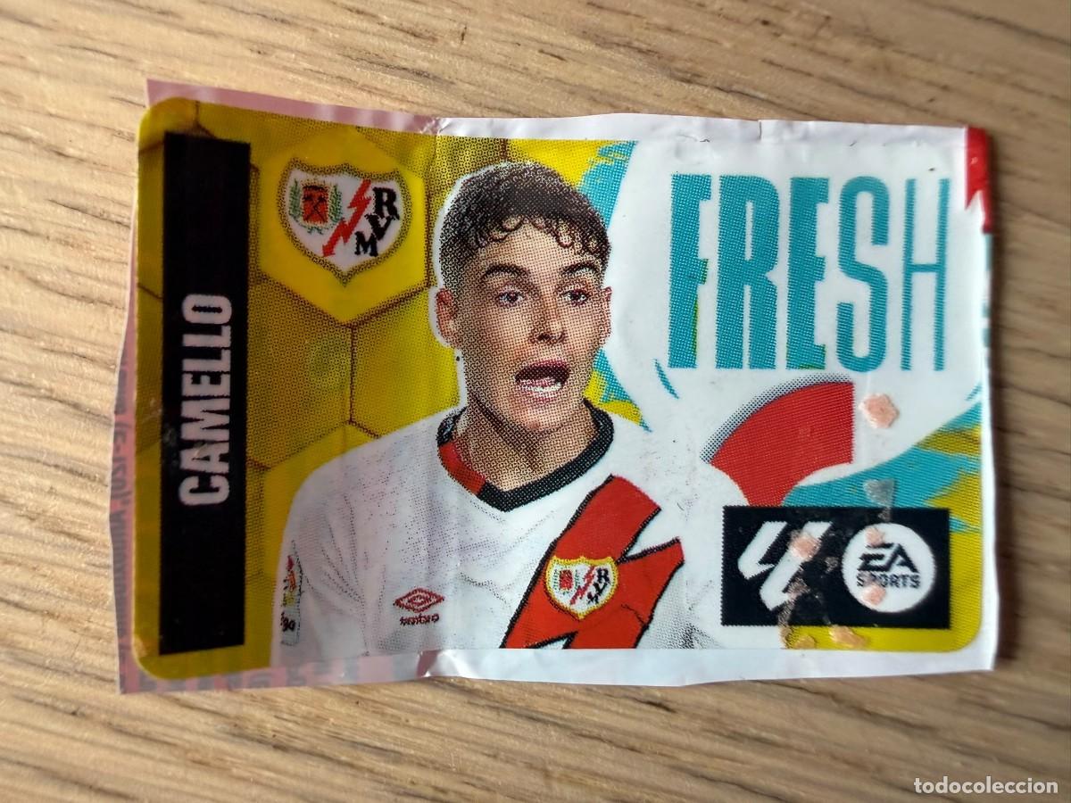 Cromos de f&uacute;tbol: FRESH CAMELLO RAYO VALLECANO 23 24 2023 2024 LIGA EA SPORTS CHICLES CHICLE ESTE SIN PEGAR