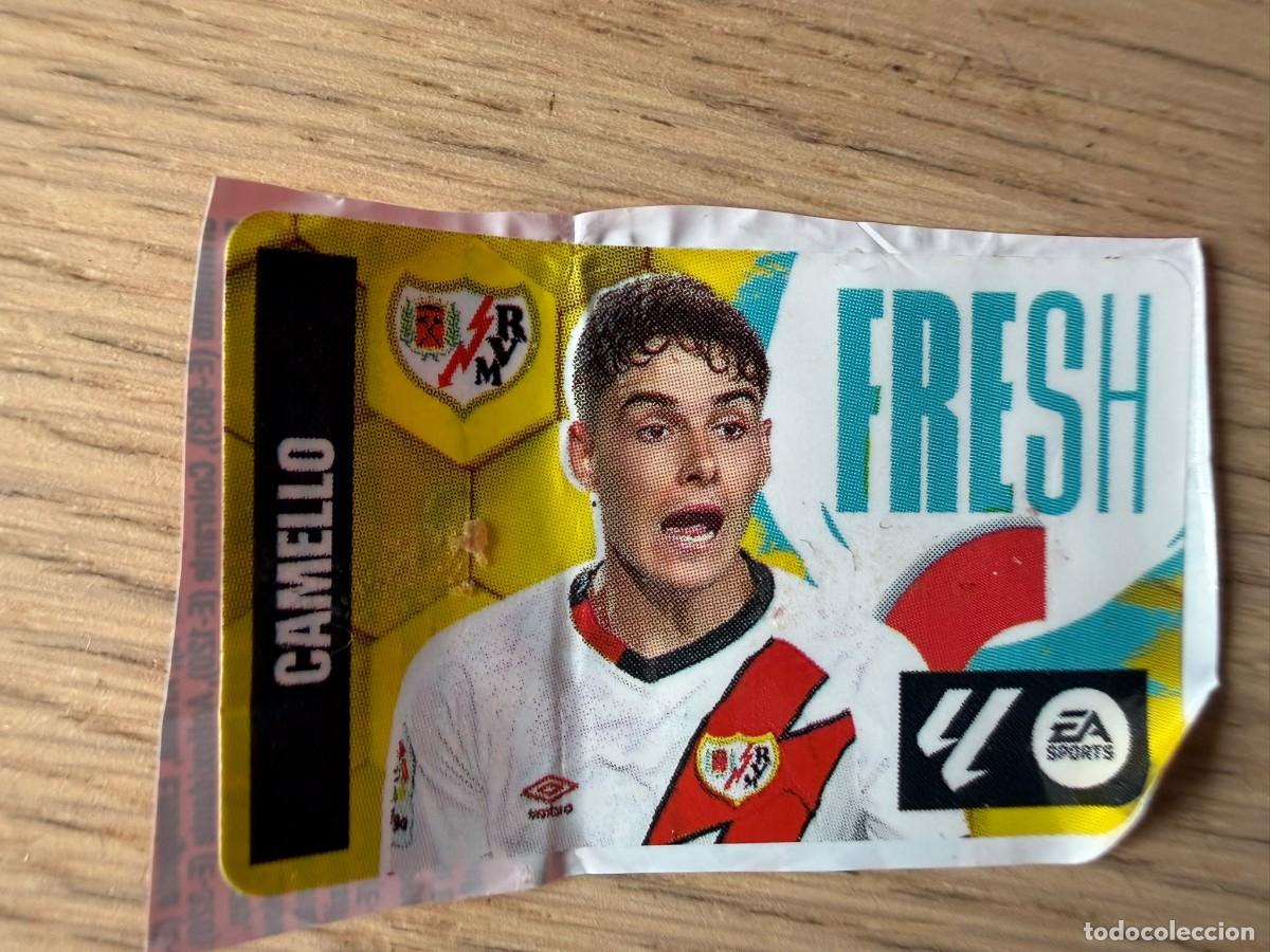 Cromos de f&uacute;tbol: FRESH CAMELLO RAYO VALLECANO 23 24 2023 2024 LIGA EA SPORTS CHICLES CHICLE ESTE SIN PEGAR