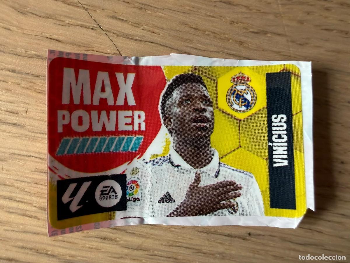 Cromos de f&uacute;tbol: MAX POWER VINICIUS REAL MADRID 23 24 2023 2024 LIGA EA SPORTS CHICLES CHICLE ESTE SIN PEGAR
