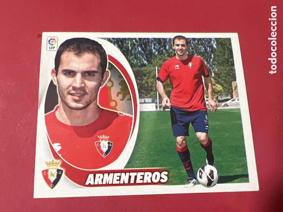 Cromos de f&uacute;tbol: C4736. Armenteros N&ordm; 14 Bis CA Osasuna Liga BBVA Colecciones Este 2012 2013 Panini 12 13