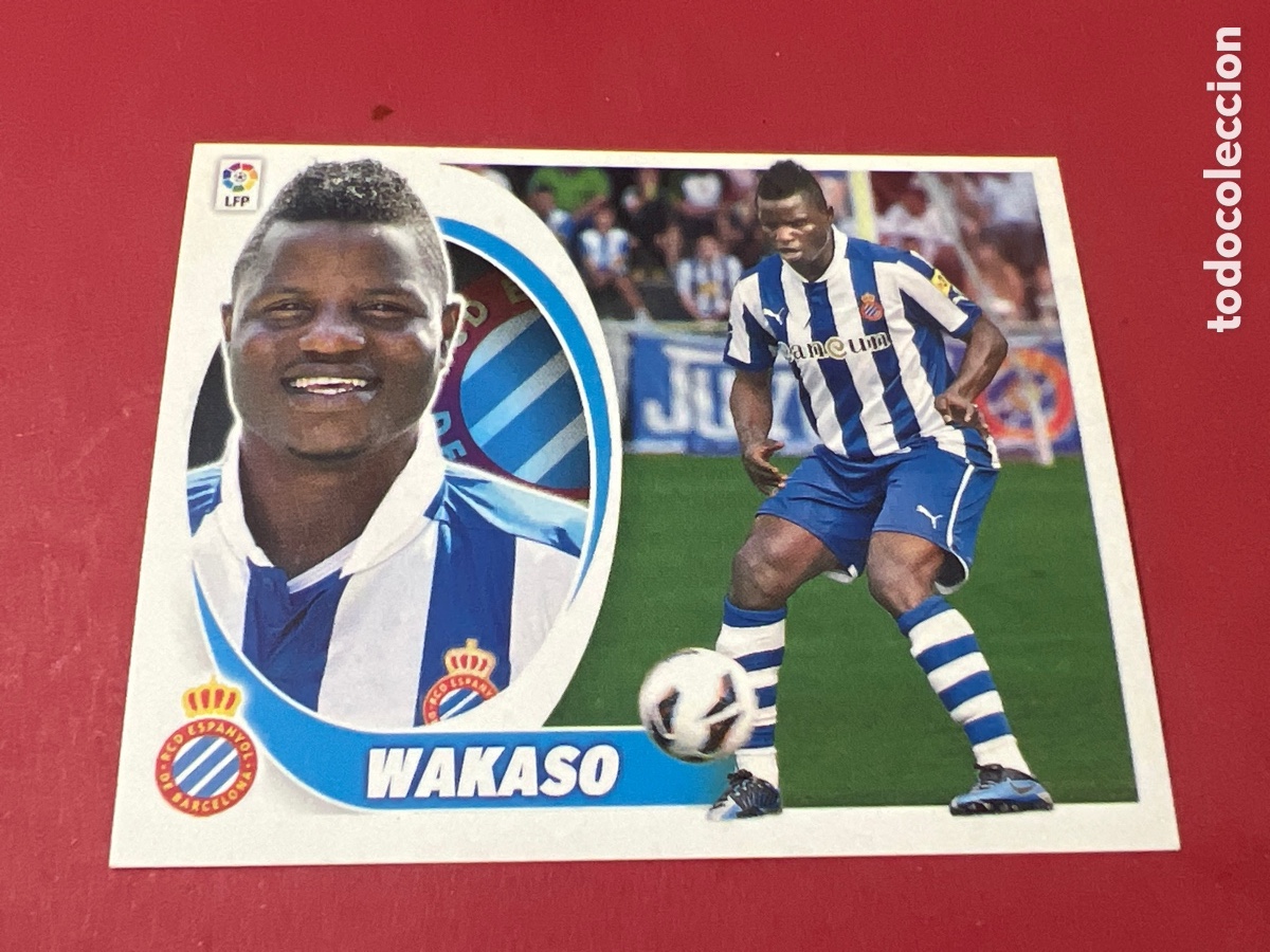 Cromos de f&uacute;tbol: C4737. WAKASO ESPANYOL ULTIMOS FICHAJES 8 LIGA ESTE 2012 2013 PANINI 12 13 SIN PEGAR