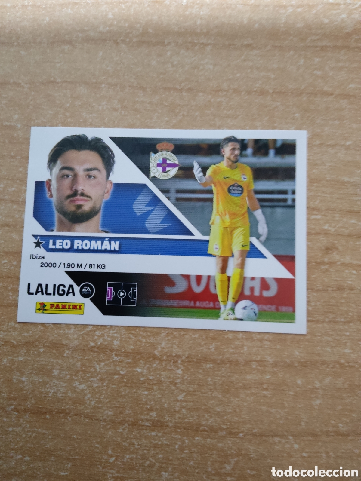Cromos de f&uacute;tbol: 8 LEO ROMAN DEPORTIVO CORU&Ntilde;A ULTIMO FICHAJE LIGA ESTE 2026 2027