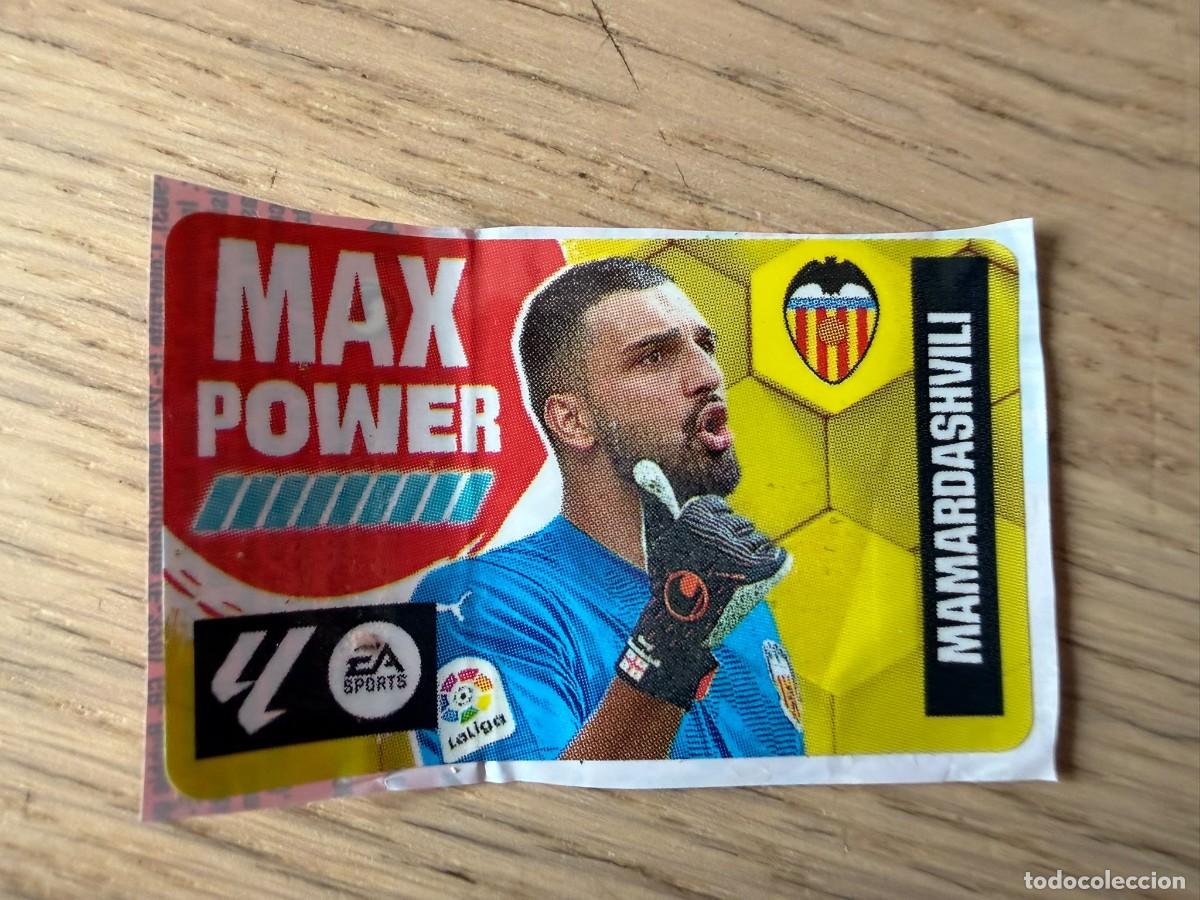 Fu&szlig;ball-Sticker: MAX POWER MAMARDASHVILI VALENCIA 23 24 2023 2024 LIGA EA SPORTS CHICLES CHICLE ESTE SIN PEGAR
