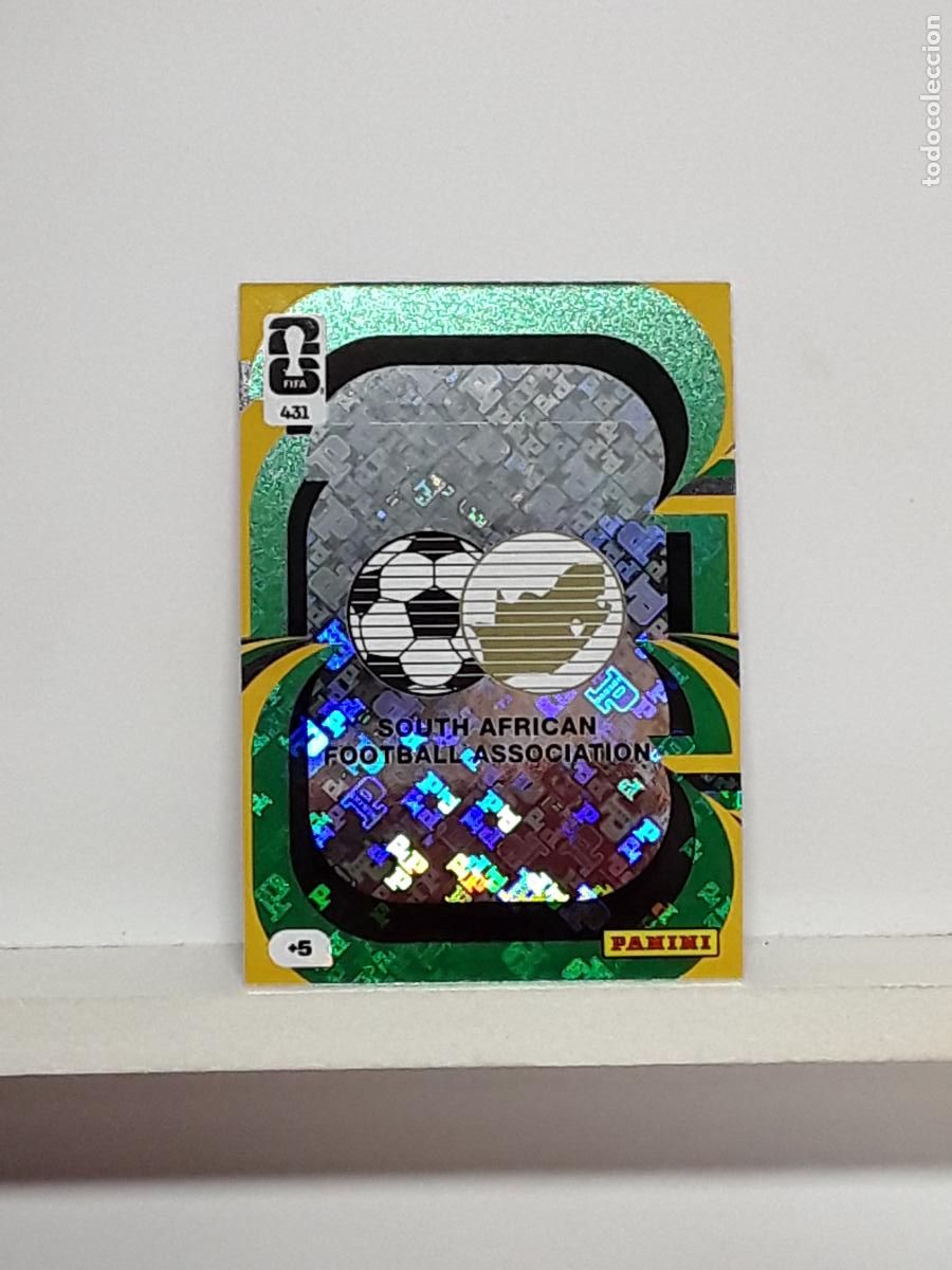 Cromos de f&uacute;tbol: ADRENALYN MUNDIAL 2026 WORLD CUP 26 ALBUM PANINI N 431 SUDAFRICA ESCUDO LOGO
