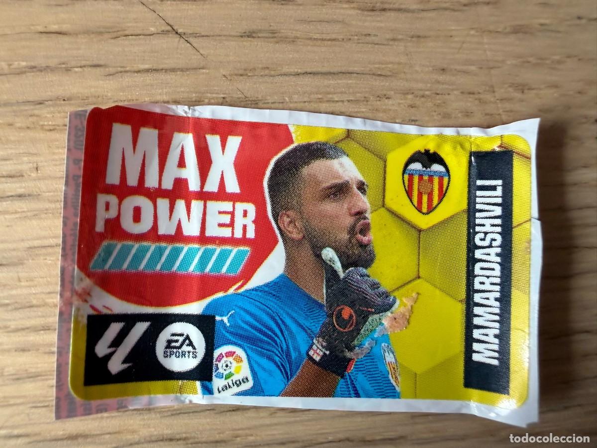 Cromos de f&uacute;tbol: MAX POWER MAMARDASHVILI VALENCIA 23 24 2023 2024 LIGA EA SPORTS CHICLES CHICLE ESTE SIN PEGAR