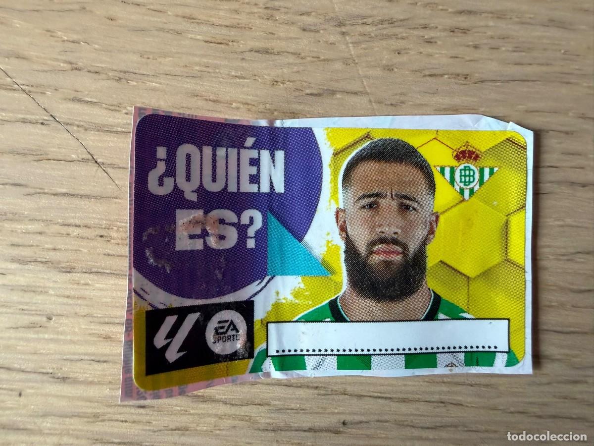 Cromos de f&uacute;tbol: QUIEN ES FEKIR REAL BETIS 23 24 2023 2024 LIGA EA SPORTS CHICLES CHICLE ESTE SIN PEGAR