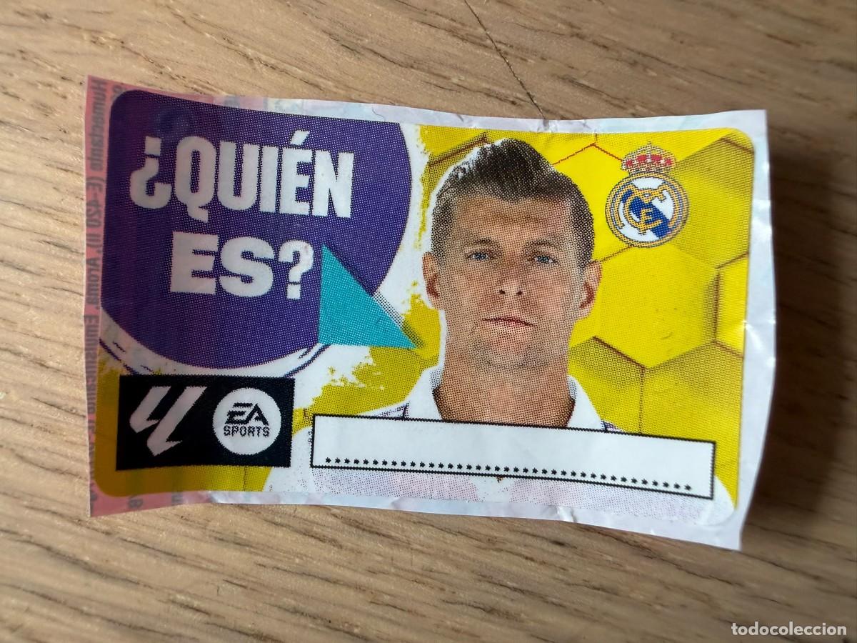 Cromos de f&uacute;tbol: QUIEN ES KROOS REAL MADRID 23 24 2023 2024 LIGA EA SPORTS CHICLES CHICLE ESTE SIN PEGAR