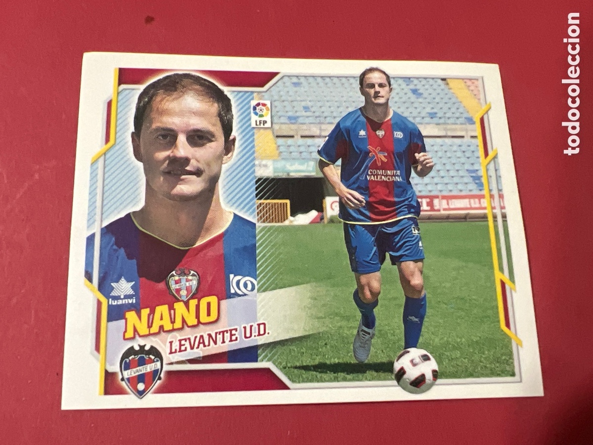 Football Stickers: C4741. NANO 6 B Coloca Levante UD Liga Este 10 11 2010 2011