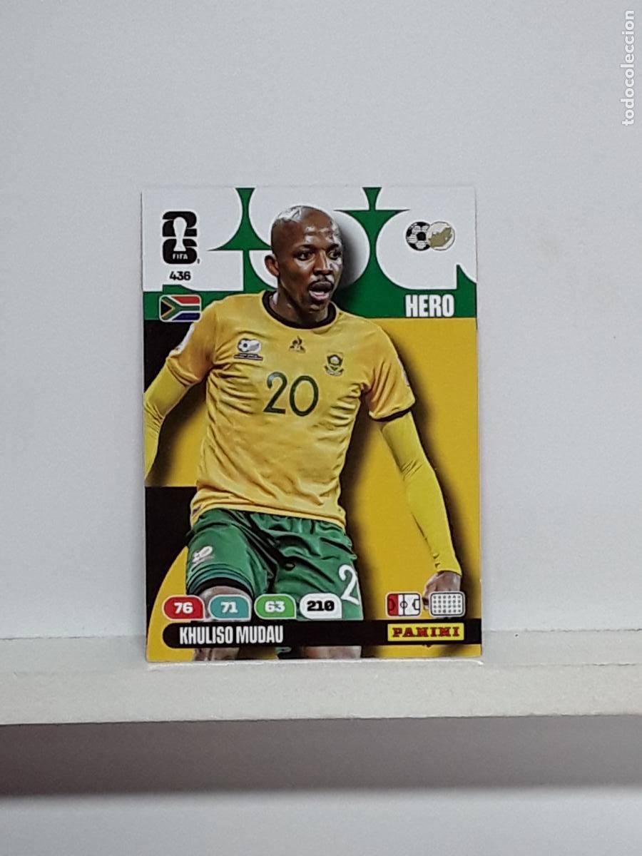Cromos de f&uacute;tbol: ADRENALYN MUNDIAL 2026 WORLD CUP 26 ALBUM PANINI N 436 SUDAFRICA KHULISO MUDAU