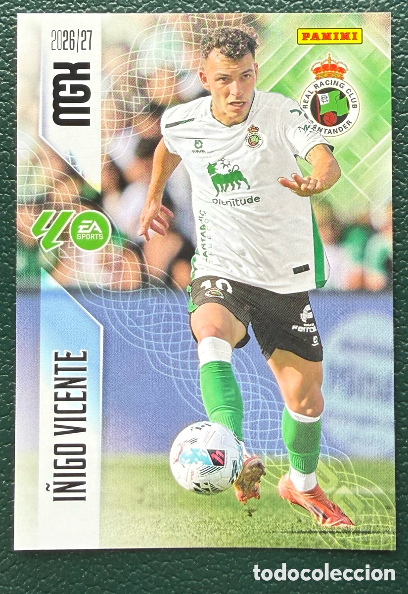 Cromos de Futebol: 288 I&Ntilde;IGO VICENTE RACING DE SANTANDER FICHAS ALBUM MEGACRACKS 2026 2027 MGK 26 27