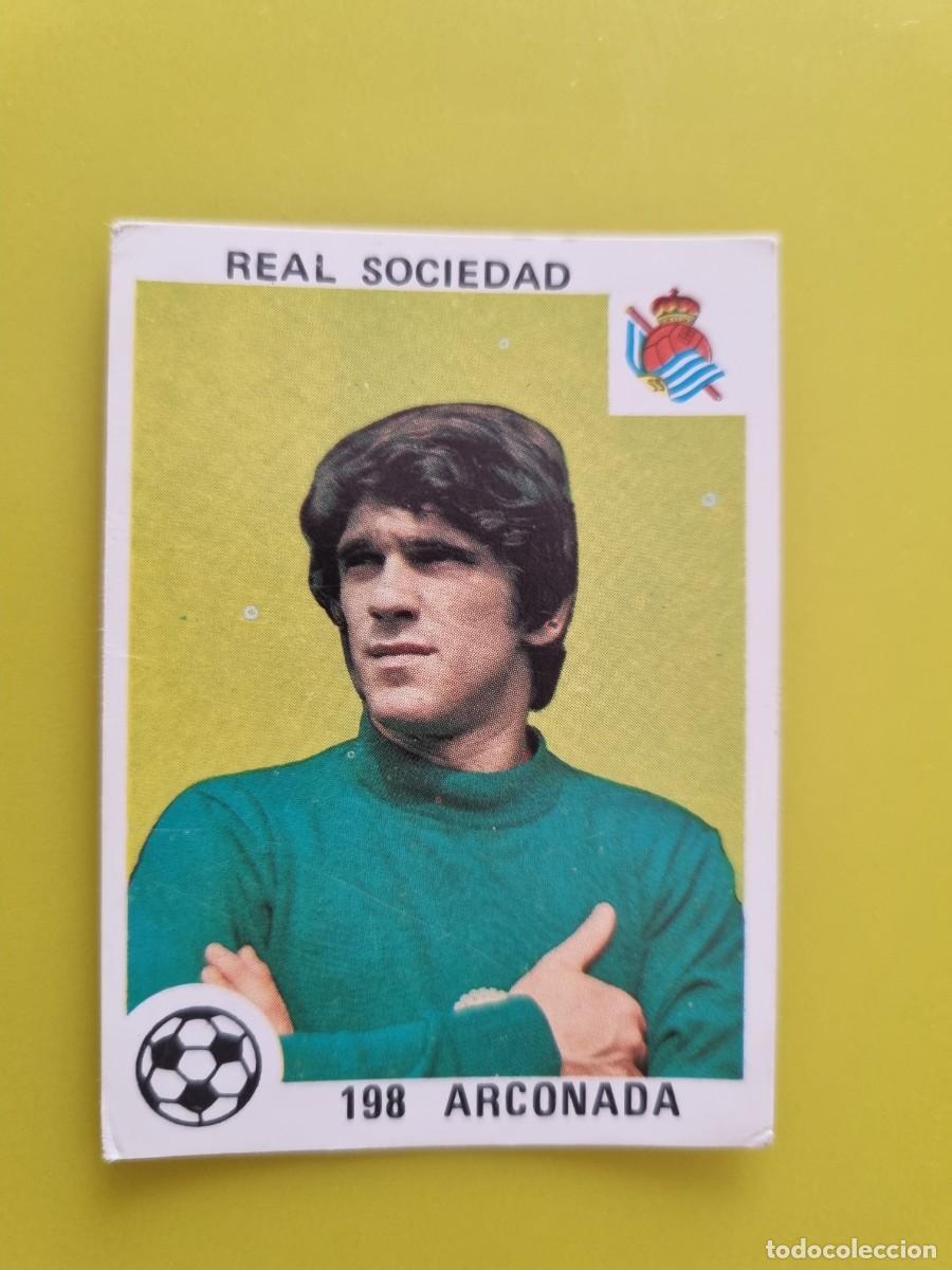 Cromos de f&uacute;tbol: CROMO LIGA ESPA&Ntilde;OLA MAGA 198 ARCONADA REAL SOCIEDAD 78 79 1978 1979 NUNCA PEGADO SIN PEGAR AR926