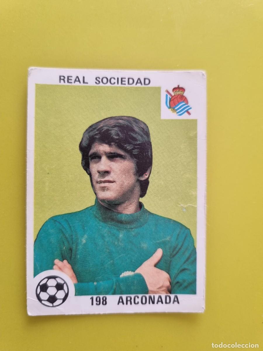 Football Stickers: CROMO LIGA ESPA&Ntilde;OLA MAGA 198 ARCONADA REAL SOCIEDAD 78 79 1978 1979 NUNCA PEGADO SIN PEGAR AR926