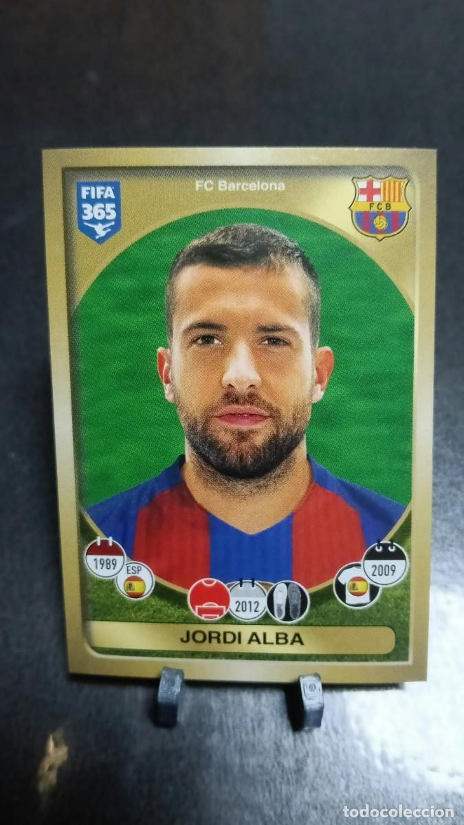 Cromos de f&uacute;tbol: Jordi Alba 66 Barcelona 2016 2017 Fifa 365 Sin Pegar