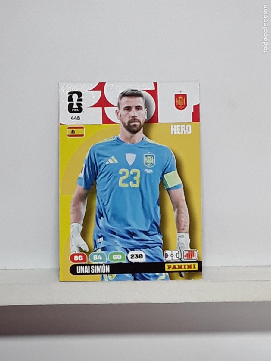 Cromos de f&uacute;tbol: ADRENALYN MUNDIAL 2026 WORLD CUP 26 ALBUM PANINI N 445 ESPA&Ntilde;A SPAIN UNAI SIMON
