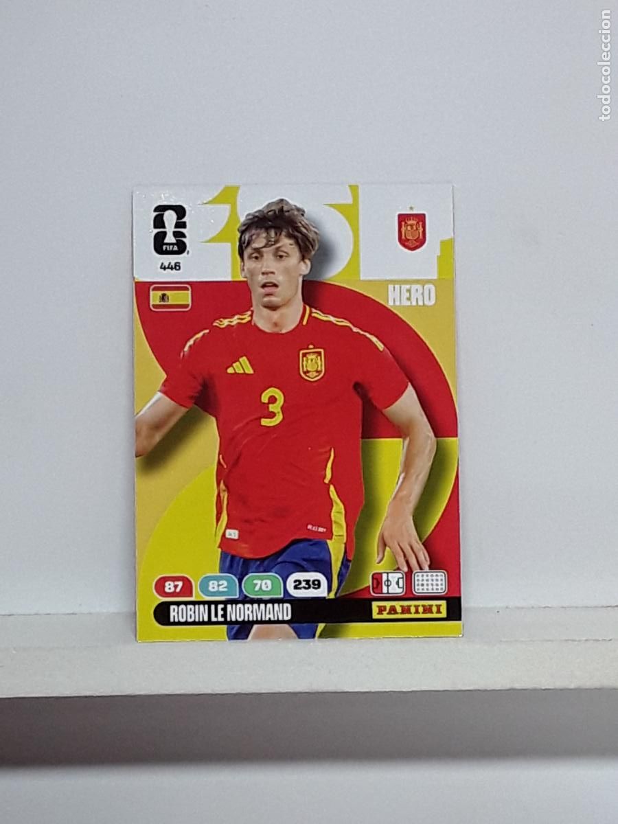 Cromos de f&uacute;tbol: ADRENALYN MUNDIAL 2026 WORLD CUP 26 ALBUM PANINI N 446 ESPA&Ntilde;A SPAIN ROBIN LE NORMAND