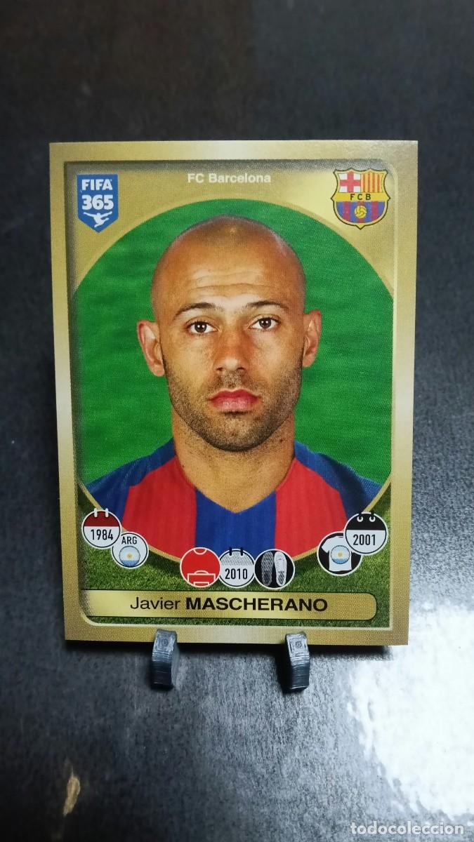 Cromos de f&uacute;tbol: Mascherano 63 Barcelona 2016 2017 Fifa 365 Sin Pegar