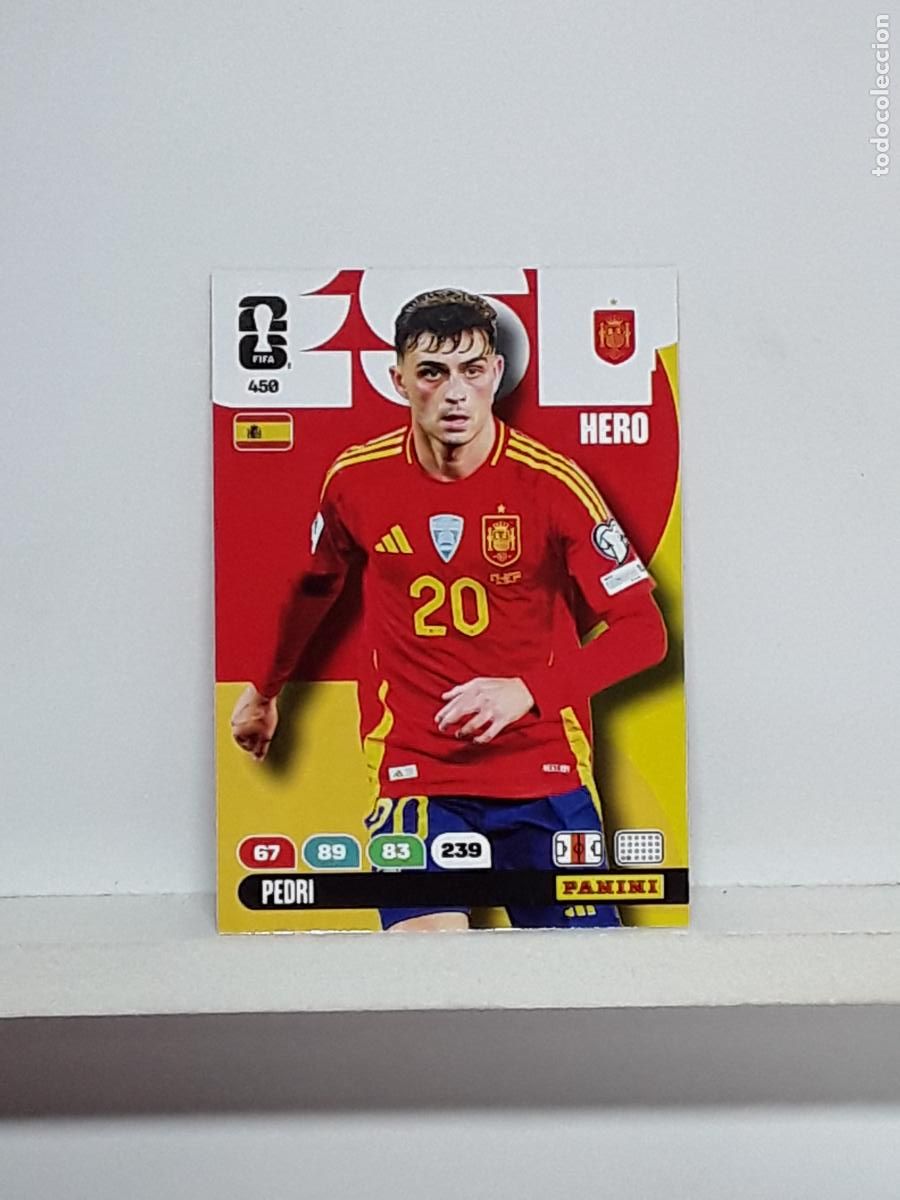 Fu&szlig;ball-Sticker: ADRENALYN MUNDIAL 2026 WORLD CUP 26 ALBUM PANINI N 450 ESPA&Ntilde;A SPAIN PEDRI