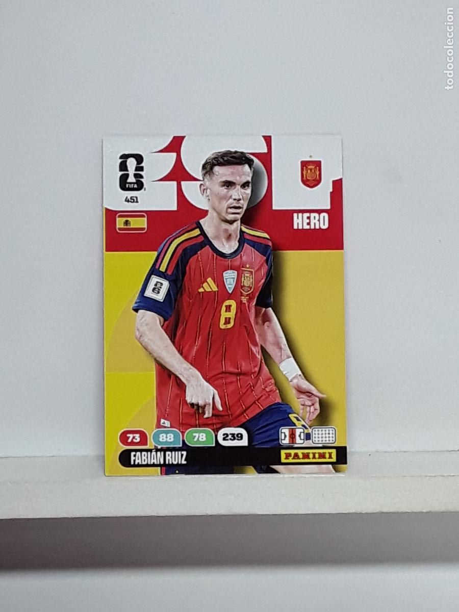 Fu&szlig;ball-Sticker: ADRENALYN MUNDIAL 2026 WORLD CUP 26 ALBUM PANINI N 451 ESPA&Ntilde;A SPAIN FABIAN RUIZ