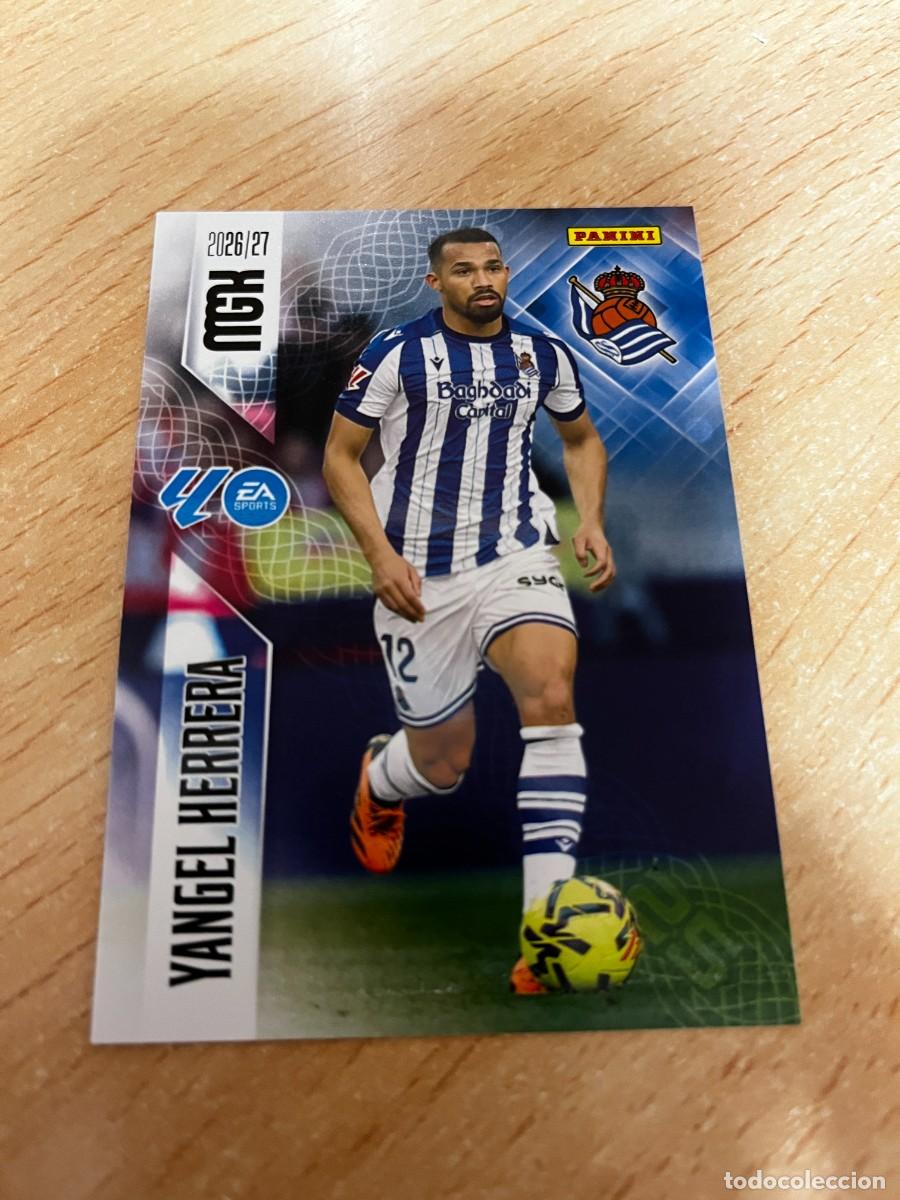 Football Stickers: MEGACRACKS MGK 2026 2027 26 27 PANINI N&ordm; 318 YANGEL HERRERA REAL SOCIEDAD