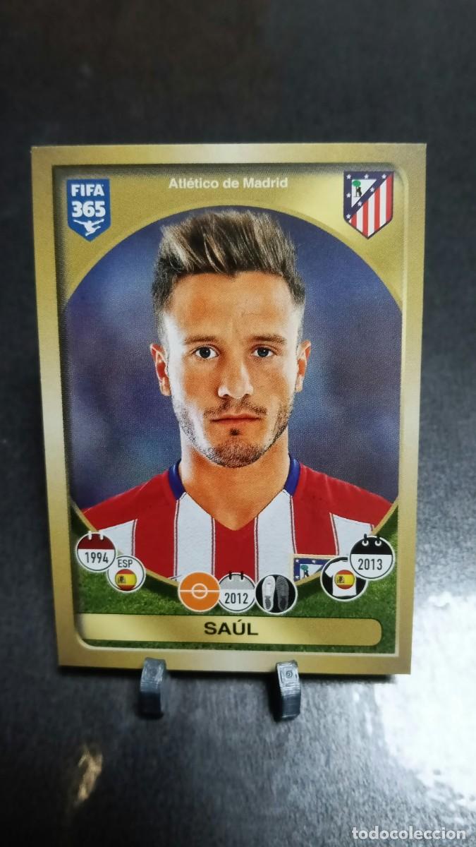 Cromos de f&uacute;tbol: Saul 56 Atletico de Madrid 2016 2017 Fifa 365 Sin Pegar