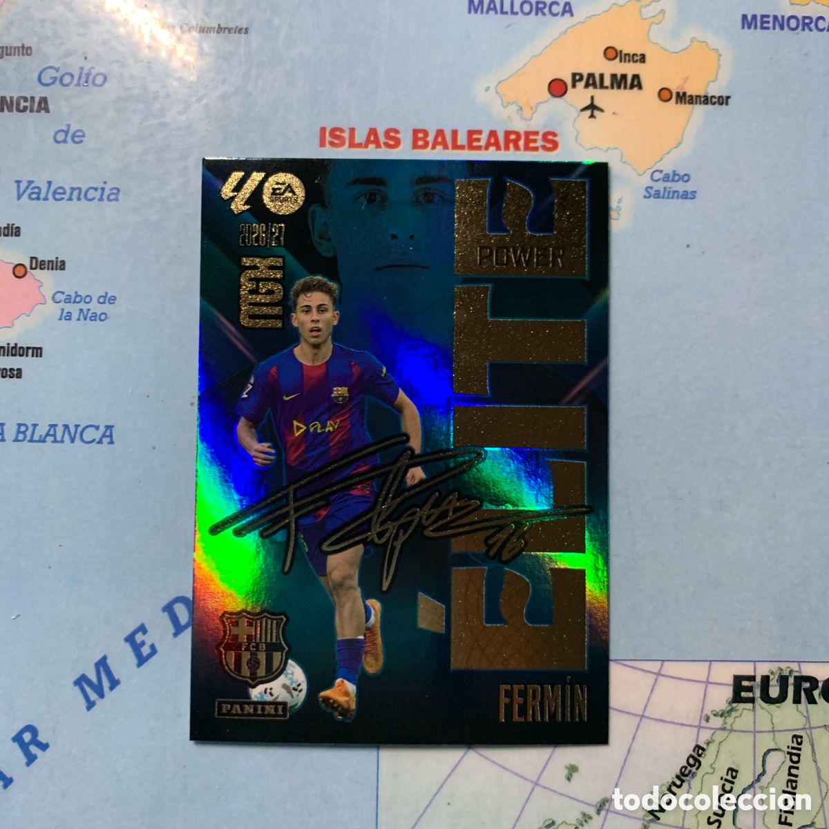 Cromos de f&uacute;tbol: Fermin elite power n&uacute;mero 6P Del Barcelona megacracks 26-27 2026-2027