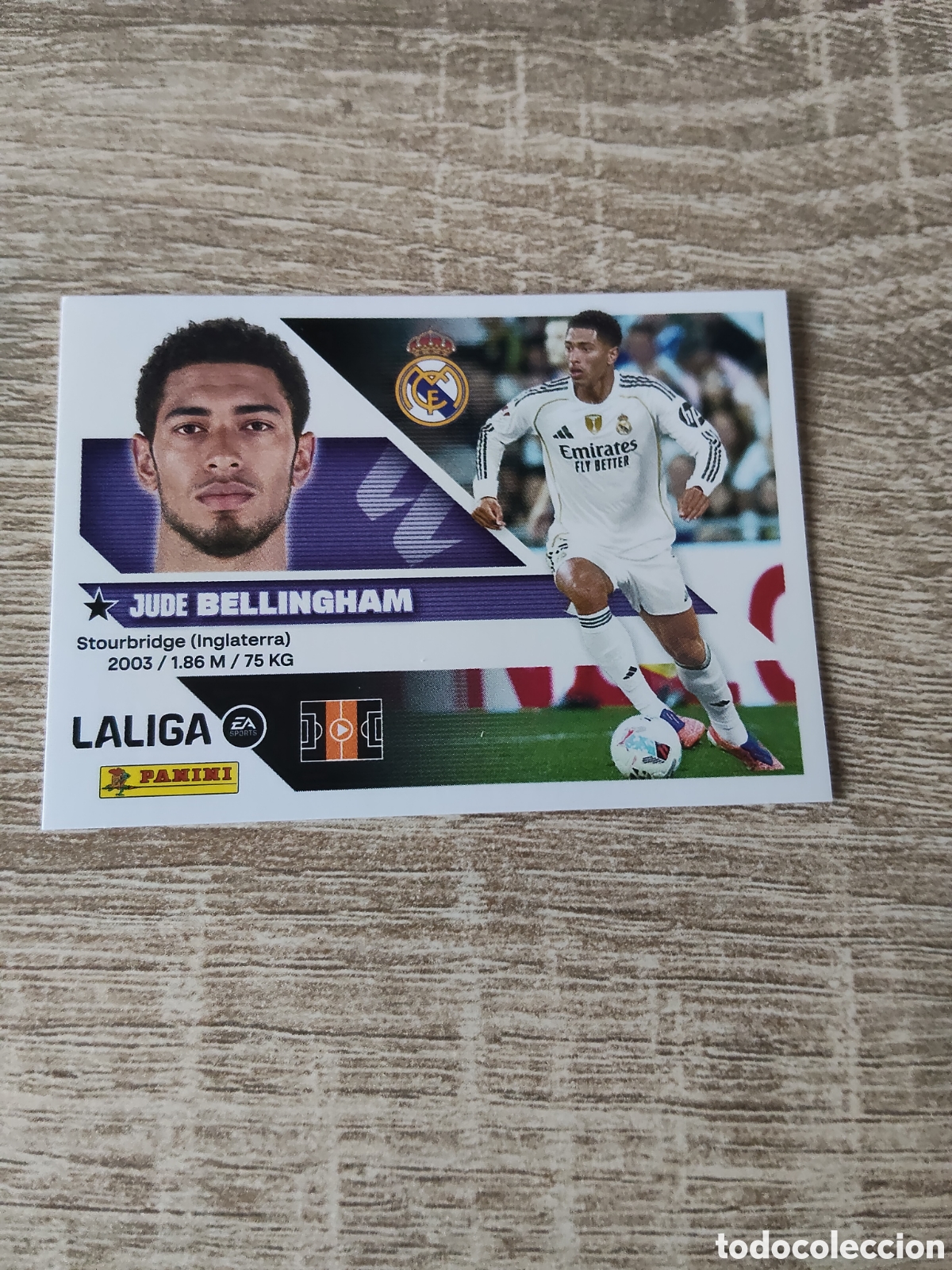 Cromos de f&uacute;tbol: Bellingham Real Madrid liga 2026 2027 26 27 ediciones este
