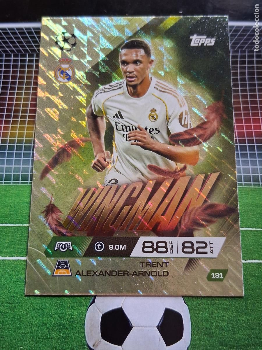 Cromos de f&uacute;tbol: 181 TRENT ALEXANDER-ARNOLD REAL MADRID WINGMAN TOPPS MATCH ATTAX EXTRA CHAMPIONS 2025 2026 25 26