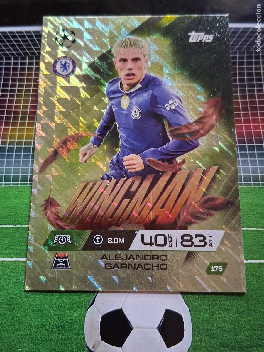Cromos de f&uacute;tbol: 175 ALEJANDRO GARNACHO CHELSEA WINGMAN TOPPS MATCH ATTAX EXTRA CHAMPIONS 2025 2026 25 26