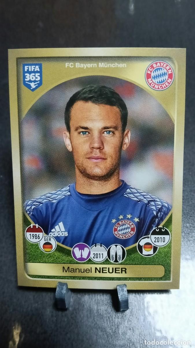 Cromos de f&uacute;tbol: Neuer 296 Bayern Munchen 2016 2017 Fifa 365 Sin Pegar