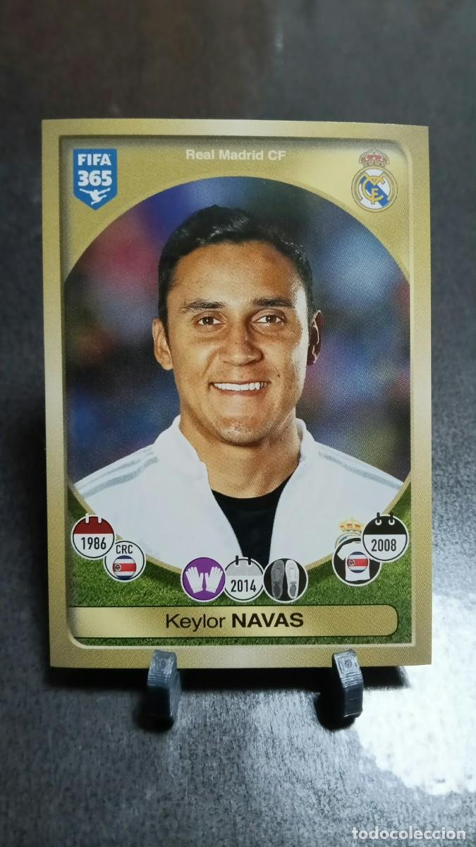 Cromos de f&uacute;tbol: Keylor Navas 74 Real Madrid 2016 2017 Fifa 365 Sin Pegar