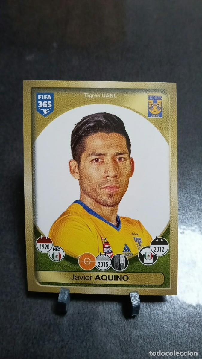 Cromos de f&uacute;tbol: Aquino 496 Tigres UANL 2016 2017 Fifa 365 Sin Pegar