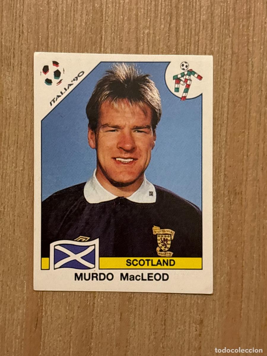 Cromos de f&uacute;tbol: 37. CROMO MURDO MacLEOD N 222 ESCOCIA MUNDIAL ITALIA 90 1990 PANINI NUNCA PEGADO SIN PEGAR