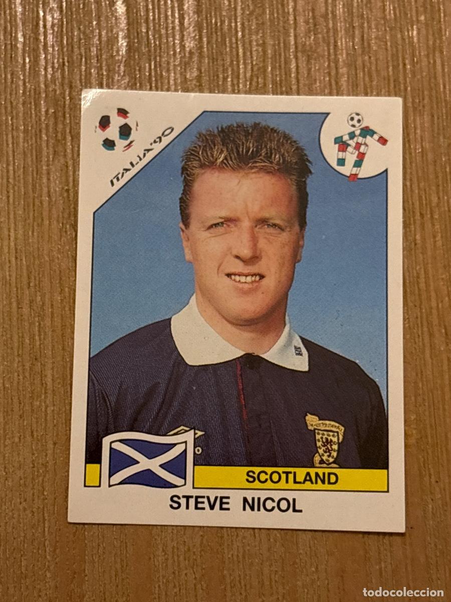 Cromos de f&uacute;tbol: 37. CROMO STEVE NICOL N 221 ESCOCIA MUNDIAL ITALIA 90 1990 PANINI NUNCA PEGADO SIN PEGAR