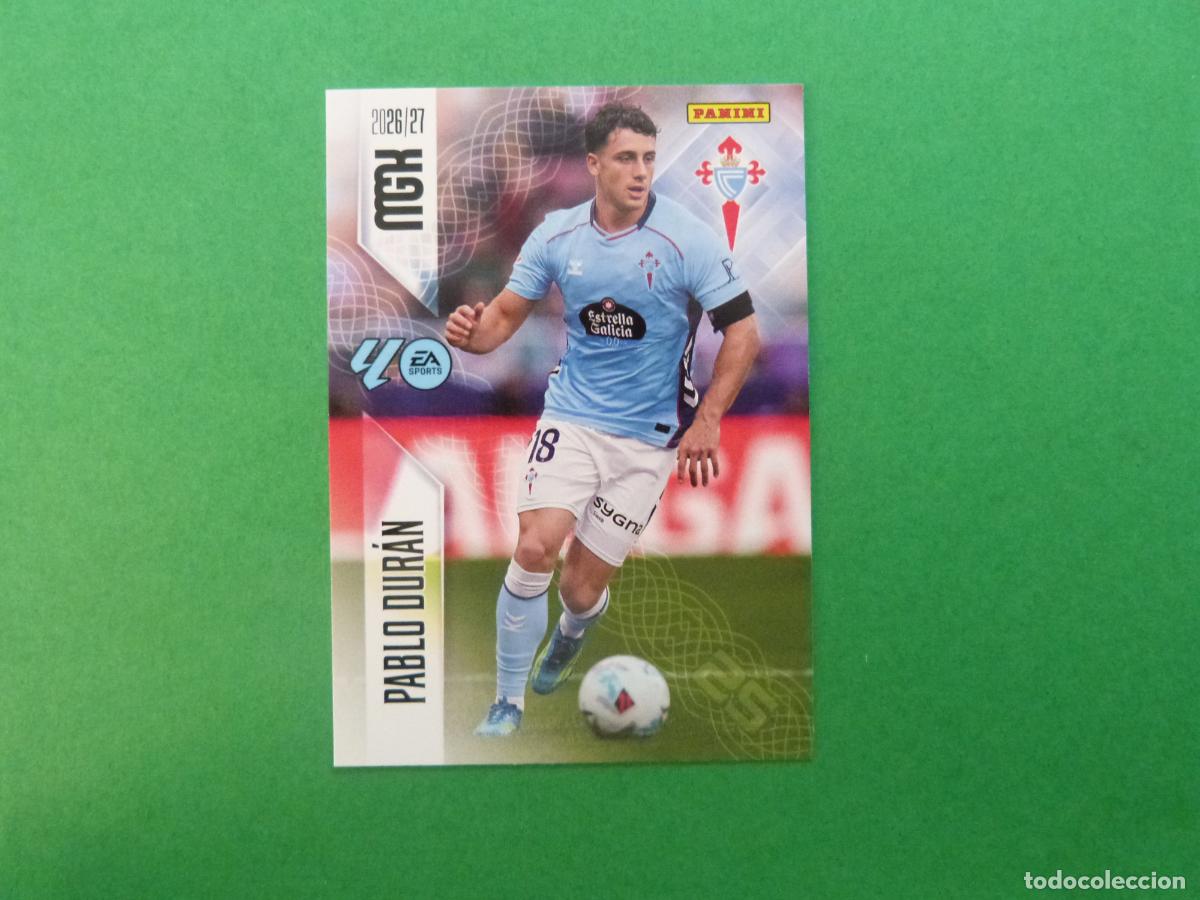 Cromos de f&uacute;tbol: TRADING CARD FUTBOL PABLO DUR&Aacute;N CELTA DE VIGO N&ordm; 123 LIGA MEGACRACKS 2026-2027/26-27 PANINI