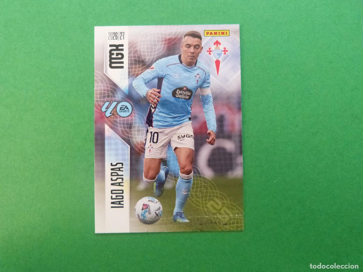 Cromos de f&uacute;tbol: TRADING CARD FUTBOL IAGO ASPAS CELTA DE VIGO N&ordm; 124 LIGA MEGACRACKS 2026-2027/26-27 PANINI