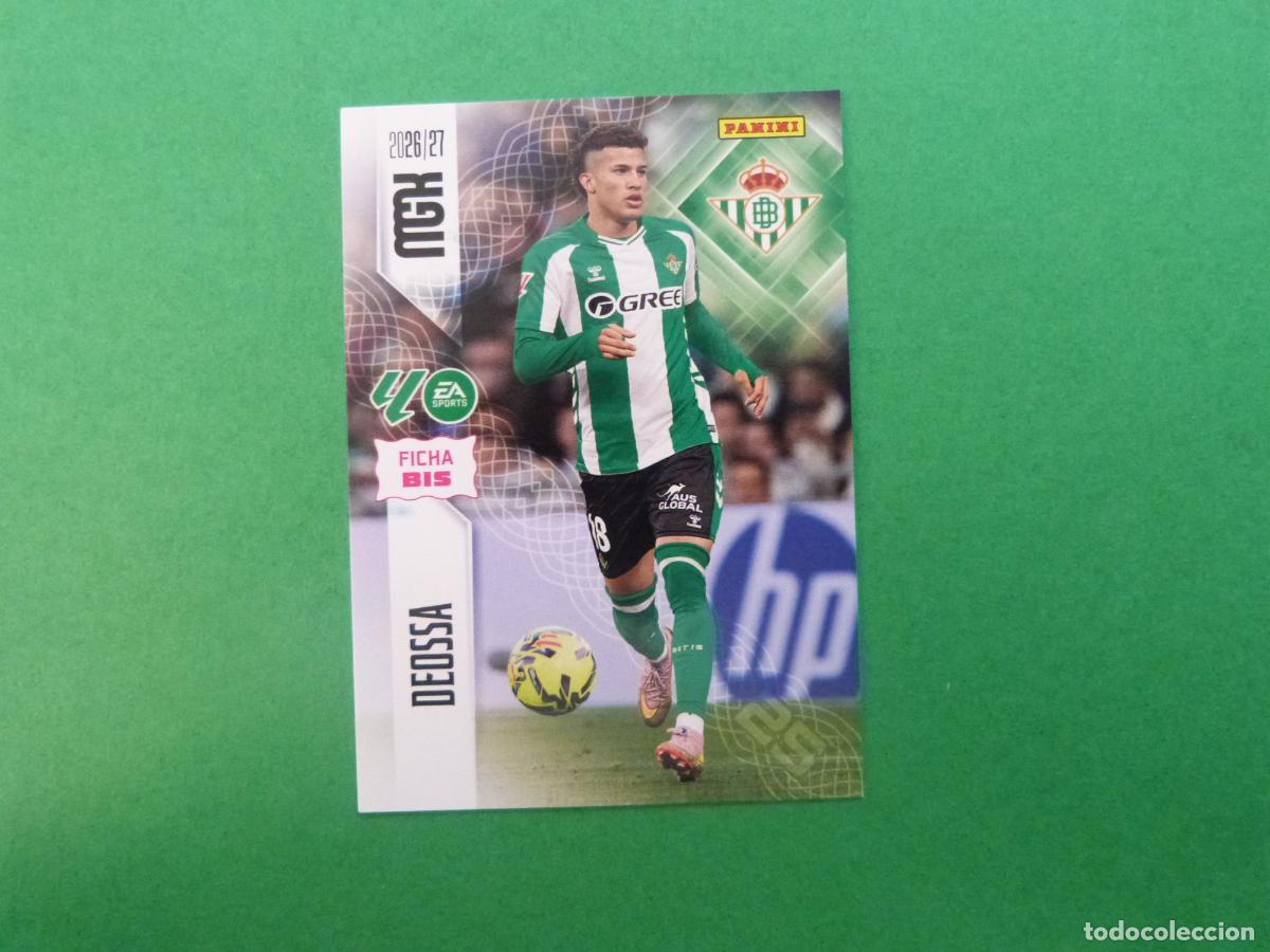 Cromos de f&uacute;tbol: TRADING CARD FUTBOL DEOSSA REAL BETIS BALOMPIE N&ordm; 100 BIS LIGA MEGACRACKS 2026-2027/26-27 PANINI