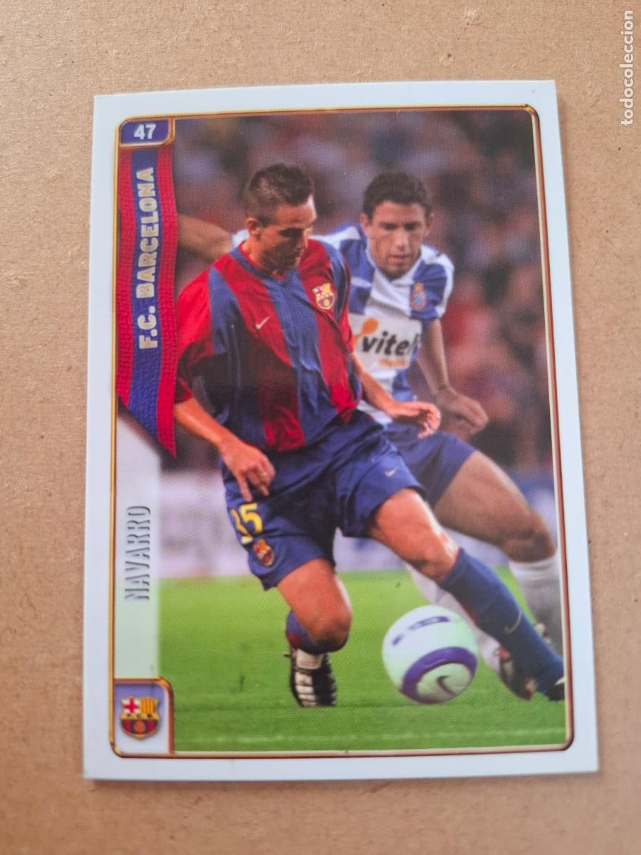 Cromos de f&uacute;tbol: MUNDICROMO 2004 2005 04 05 - 47 NAVARRO - FC. BARCELONA