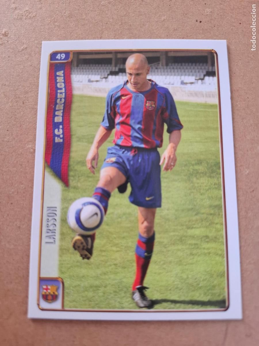 Cromos de f&uacute;tbol: MUNDICROMO 2004 2005 04 05 - 49 LARSSON ( ERROR ) - FC. BARCELONA