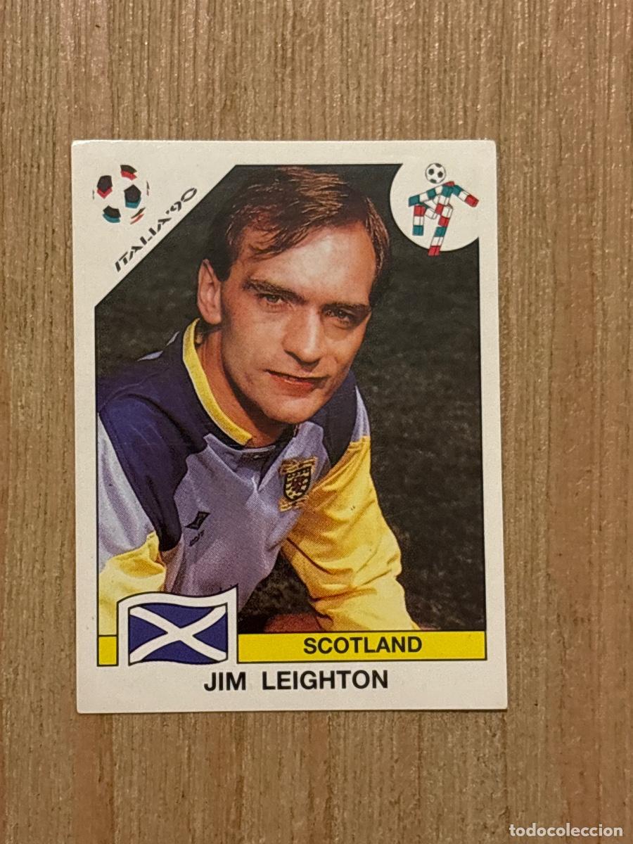 Football Stickers: 37. CROMO JIM LEIGHTON N 211 ESCOCIA MUNDIAL ITALIA 90 1990 PANINI NUNCA PEGADO SIN PEGAR
