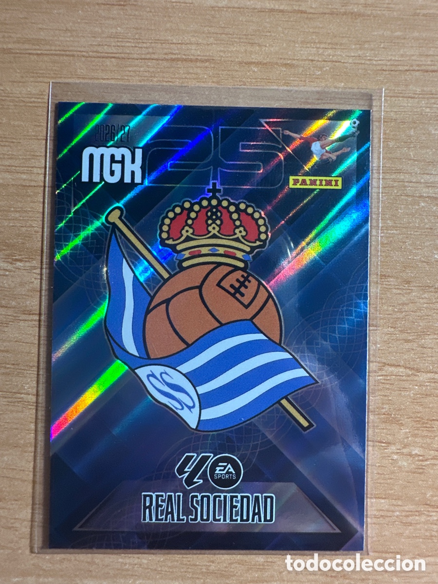Cromos de f&uacute;tbol: 307 ESCUDO REAL SOCIEDAD MEGACRACKS 2026 2027 (MGK 26 27)
