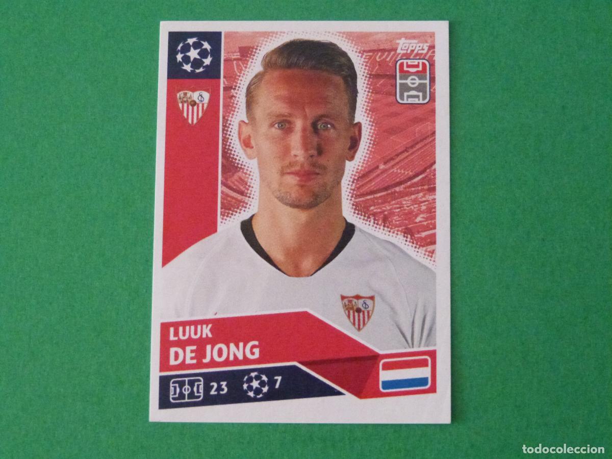 Cromos de f&uacute;tbol: CROMO FUTBOL LUUK DE JONG SEVILLA F.C. SIN PEGAR N&ordm; 18 CHAMPIONS LEAGUE 2020-2021/20-21 TOPPS
