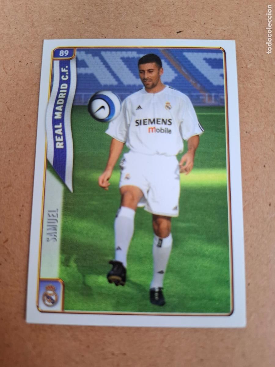 Cromos de f&uacute;tbol: MUNDICROMO 2004 2005 04 05 - 89 SAMUEL - REAL MADRID