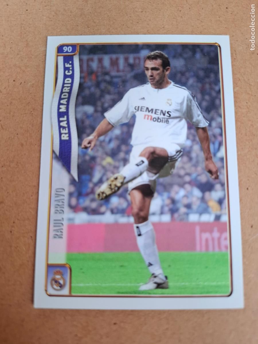 Cromos de f&uacute;tbol: MUNDICROMO 2004 2005 04 05 - 90 RA&Uacute;L BRAVO - REAL MADRID