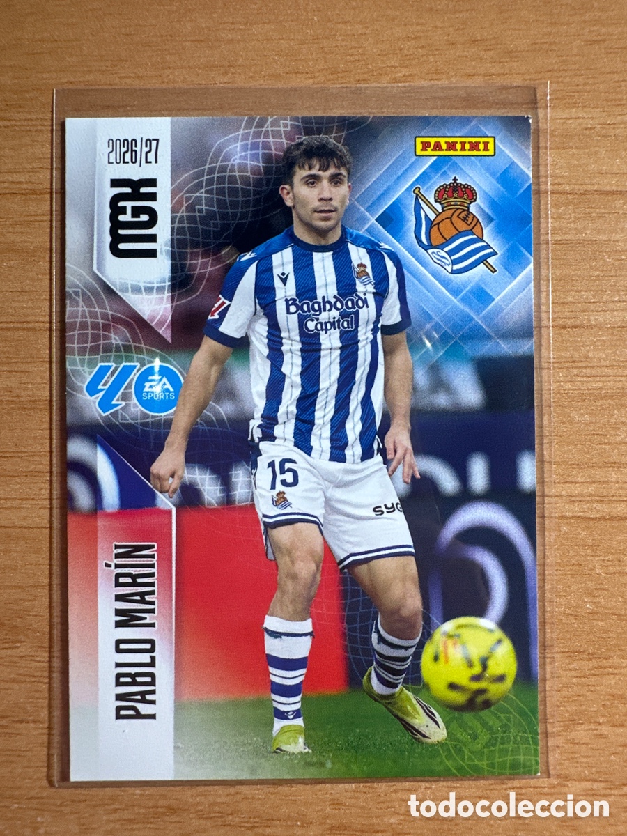 Cromos de f&uacute;tbol: 317 PABLO MAR&Iacute;N REAL SOCIEDAD MEGACRACKS 2026 2027 (MGK 26 27)