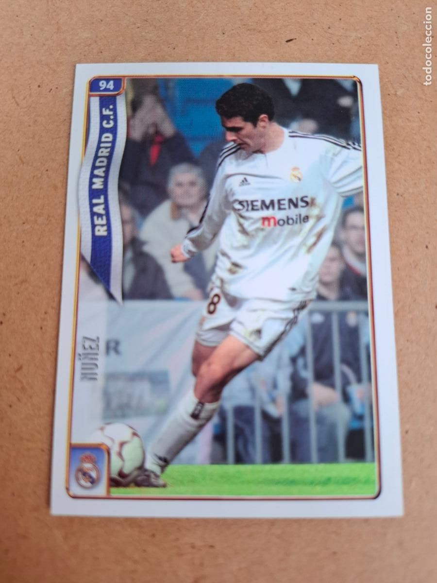 Cartes &agrave; collectionner de Football: MUNDICROMO 2004 2005 04 05 - 94 N&Uacute;&Ntilde;EZ ( BAJA ) - REAL MADRID