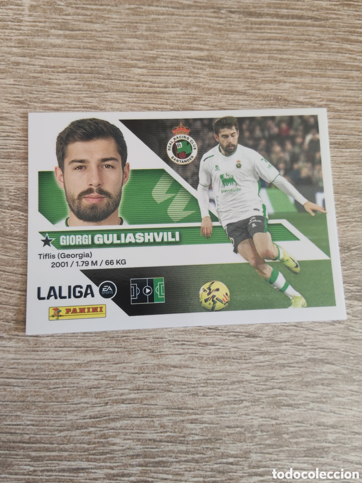 Cromos de f&uacute;tbol: Guliashvili Racing de Santander liga 2026 2027 26 27 ediciones este
