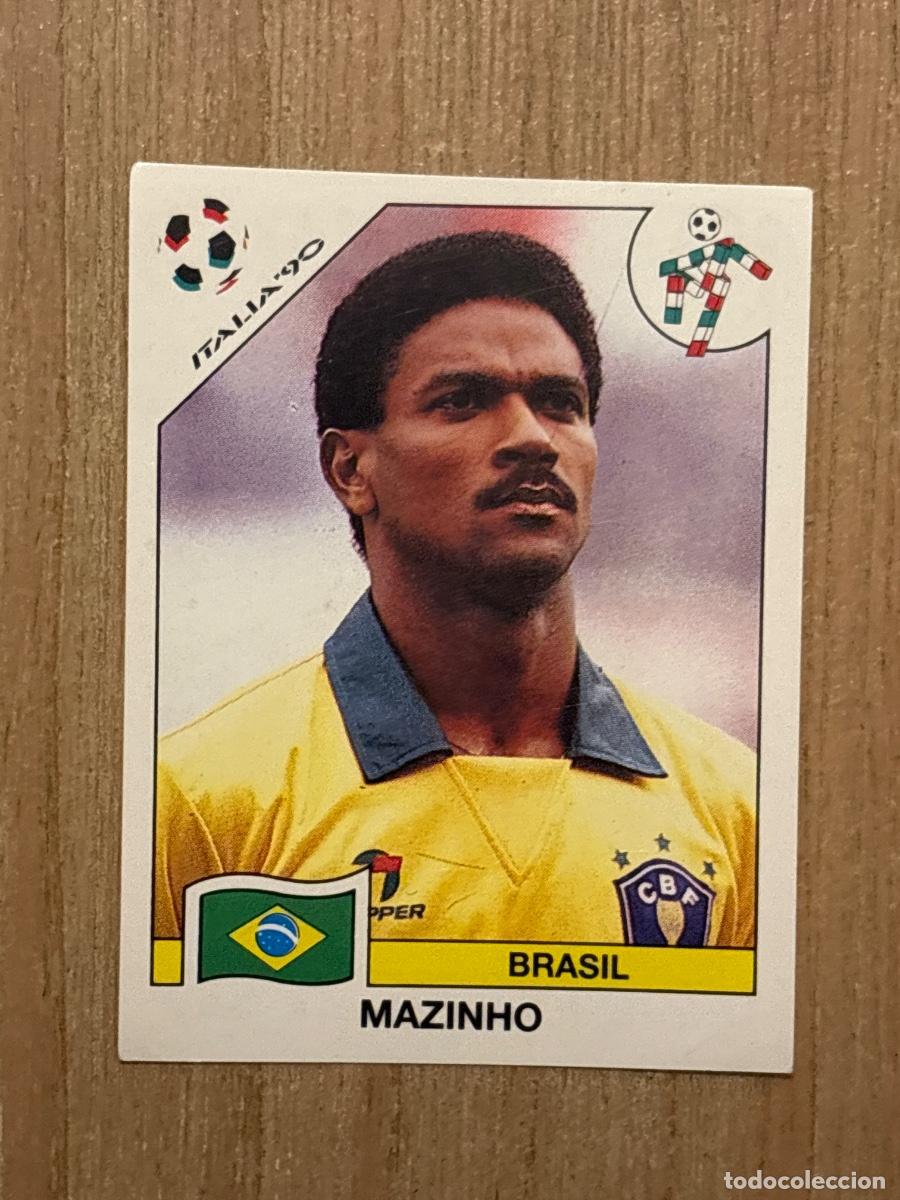 Cromos de f&uacute;tbol: 37. CROMO MAZINHO N 195 BRASIL MUNDIAL ITALIA 90 1990 PANINI NUNCA PEGADO SIN PEGAR