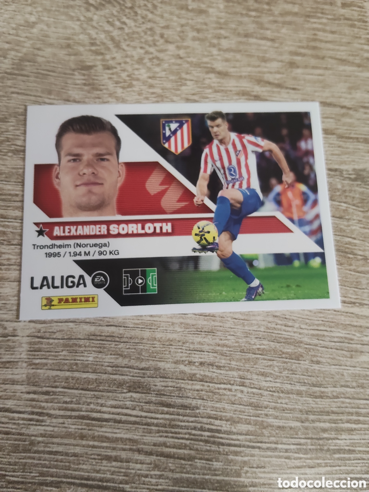 Cromos de f&uacute;tbol: Sorloth Atl&eacute;tico de Madrid liga 2026 2027 26 27 ediciones este